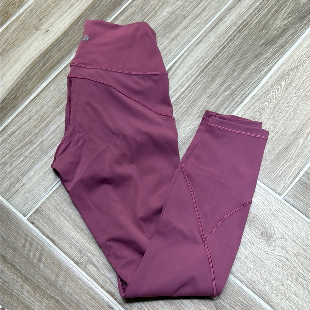 Pinkish In Movement Lululemon High-Waisted Leggings